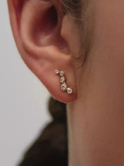 Pandora Era Lab-Grown Diamond Droplet Stud Earrings 0.17 ct TW, 14k gold