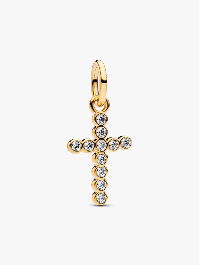 Cross Dangle Charm 14k gold plating