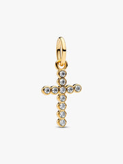 Cross Dangle Charm 14k gold plating
