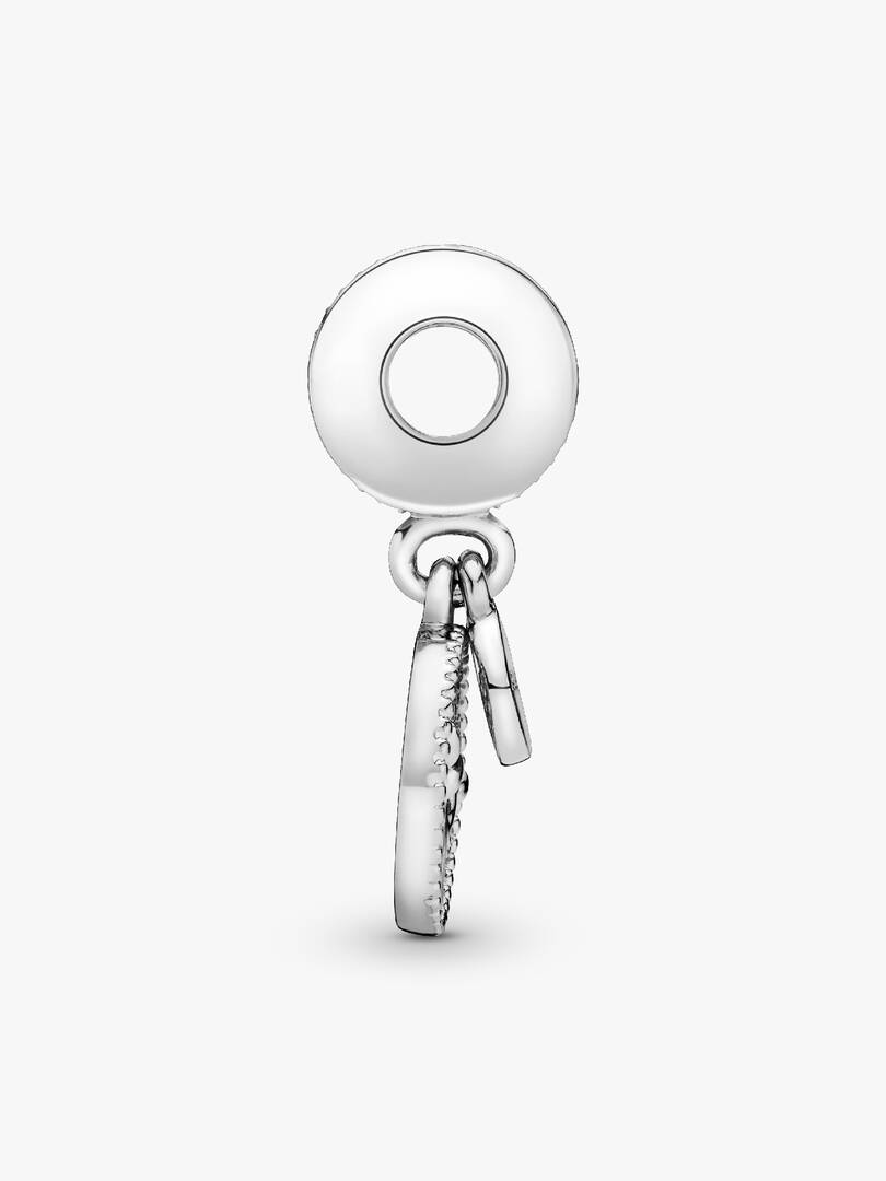 Sparkling Family Tree Dangle Charm 14k gold, Sterling silver