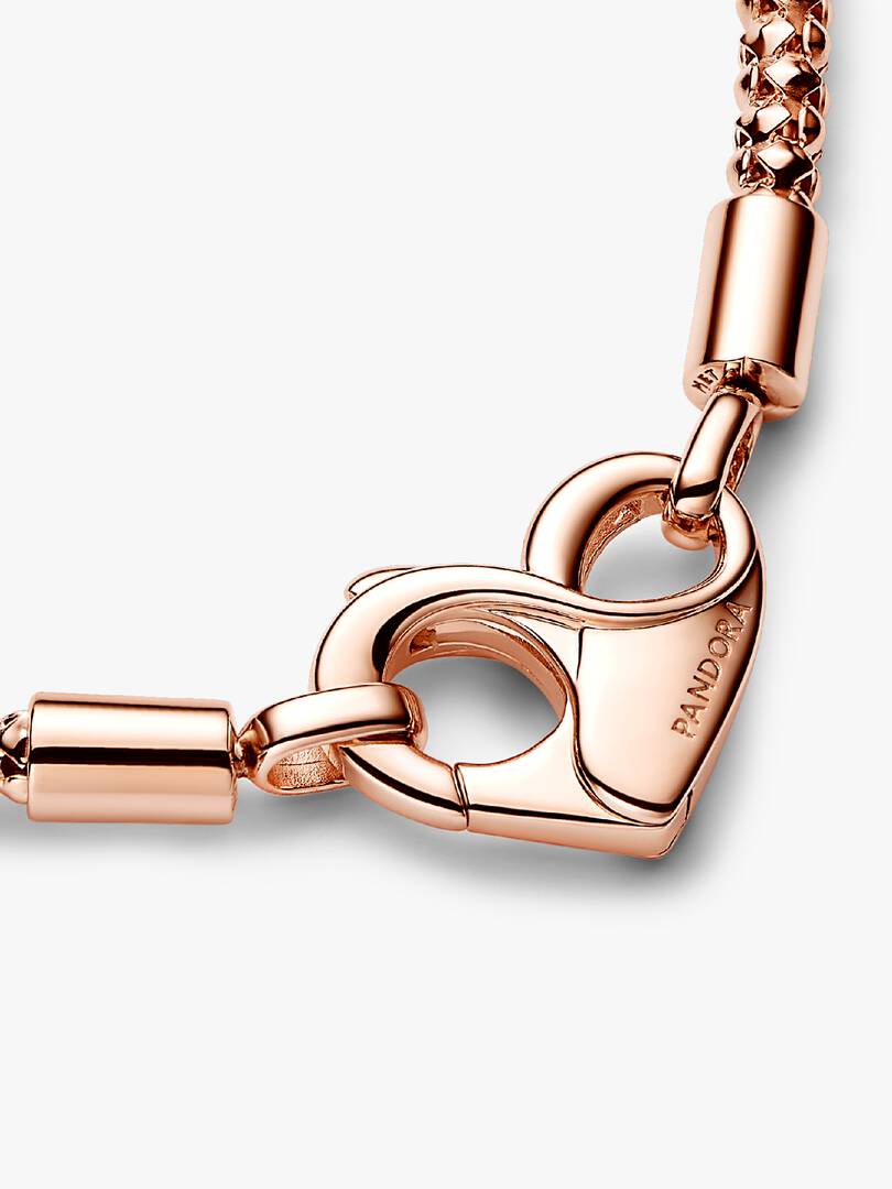 Pandora Moments Studded Chain Bracelet 14k rose gold plating