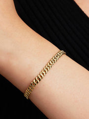 Cuban Chain Bracelet 14k gold plating