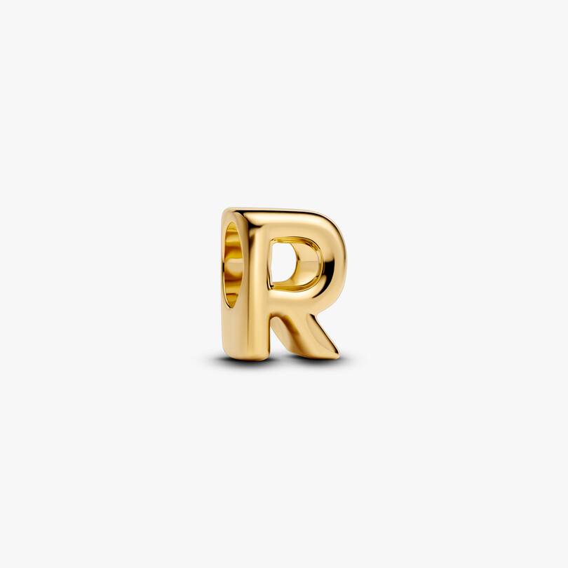Letter R Charm Necklace 2 Quantity