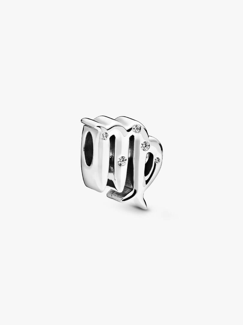 Sparkling Virgo Zodiac Charm Sterling silver