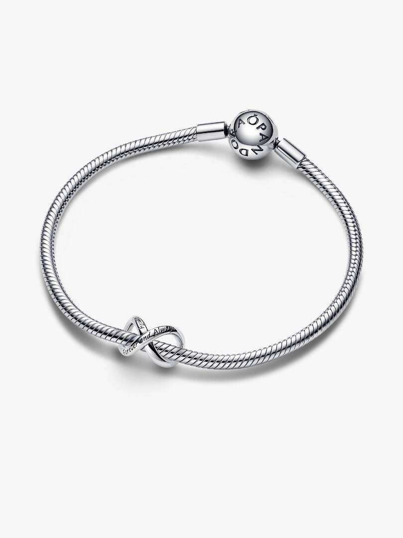 Forever & Always Infinity Charm Sterling silver