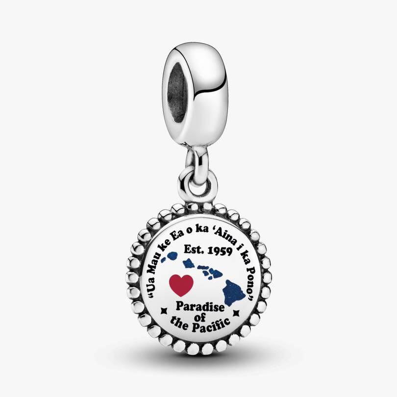 Hawaii Map Dangle Charm