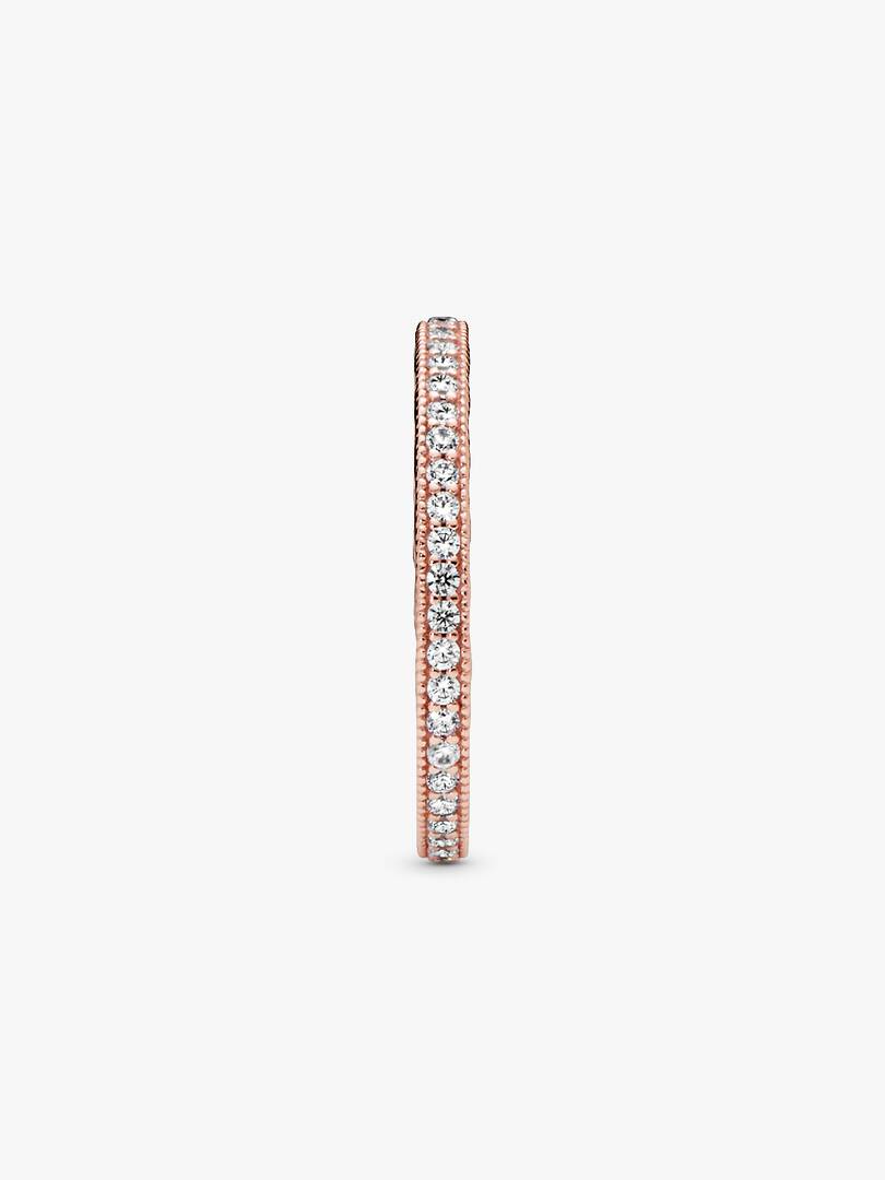 Sparkle & Hearts Ring 14k rose gold plating