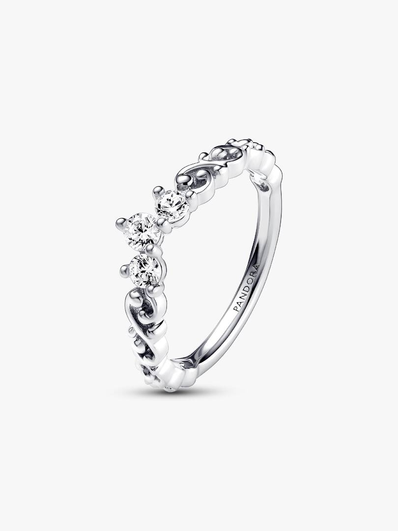 Regal Swirl Tiara Ring Sterling silver