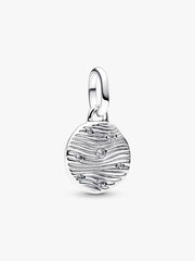 FINAL SALE - Engravable Mini Medallion Charm Sterling silver
