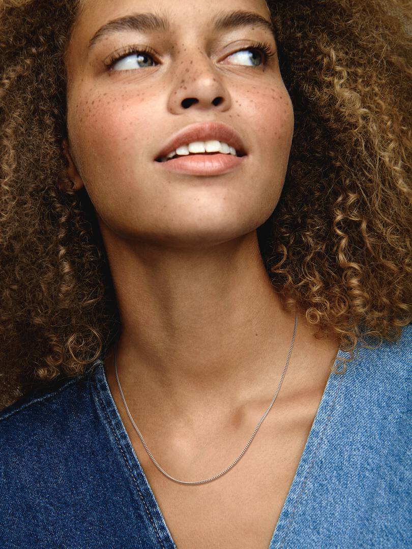 Curb Chain Necklace Sterling silver