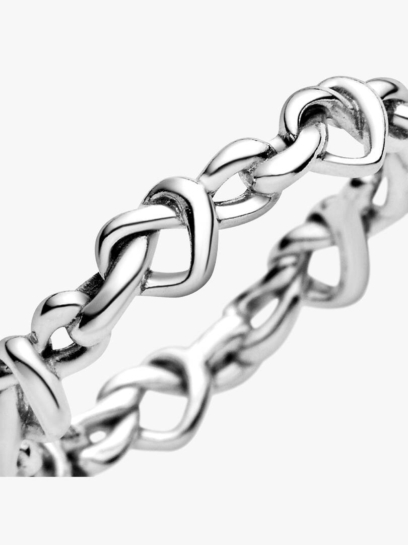 Knotted Hearts Ring Sterling silver