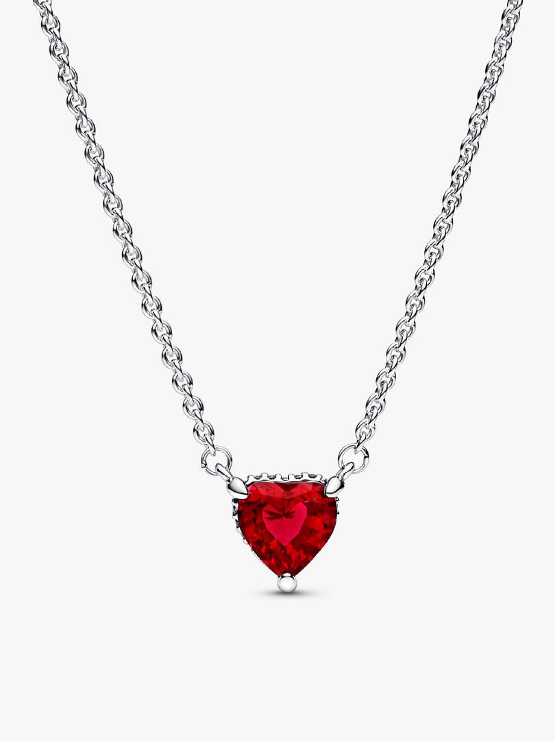 Sparkling Red Heart Ring Set 3 Quantity
