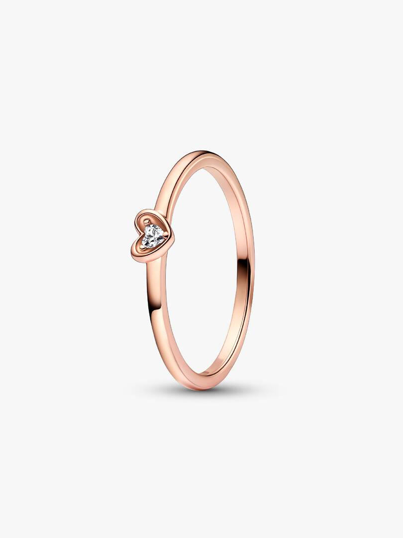 FINAL SALE - Radiant Heart Ring 14k rose gold plating