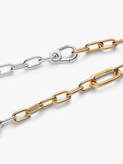 Two-tone Link Chain Necklace Sterling silver, 14k gold plating
