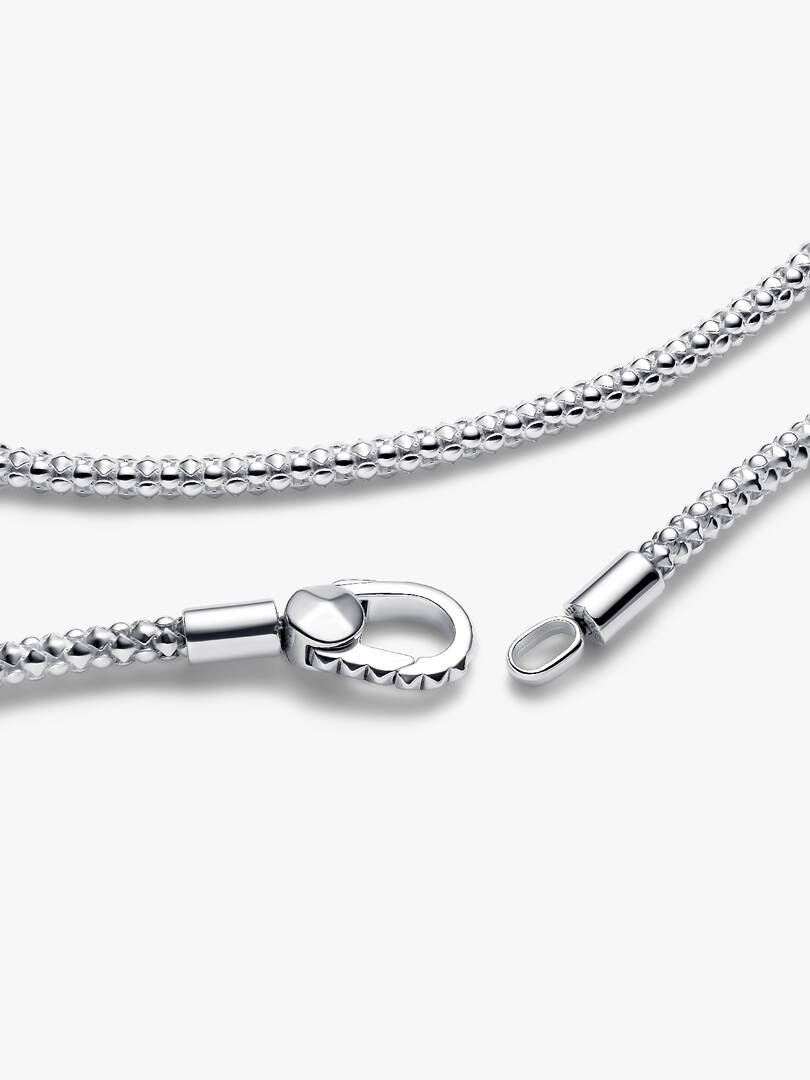 Studded Clasp & Chain Necklace Sterling silver