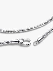 Studded Clasp & Chain Necklace Sterling silver