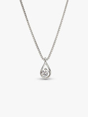 Pandora Infinite 14k White Gold Lab-grown Diamond Pendant Necklace 0.50 ct TW, 14k white gold