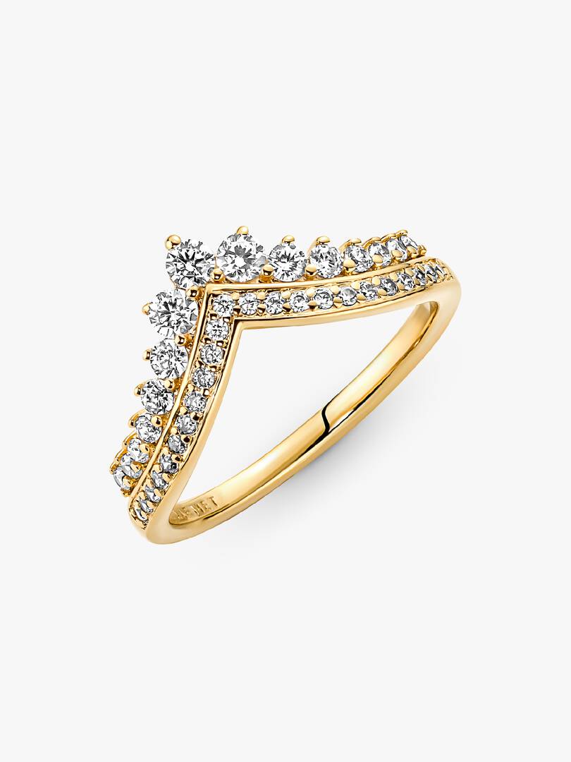 Pandora Timeless Wish Tiara Ring 14k gold plating