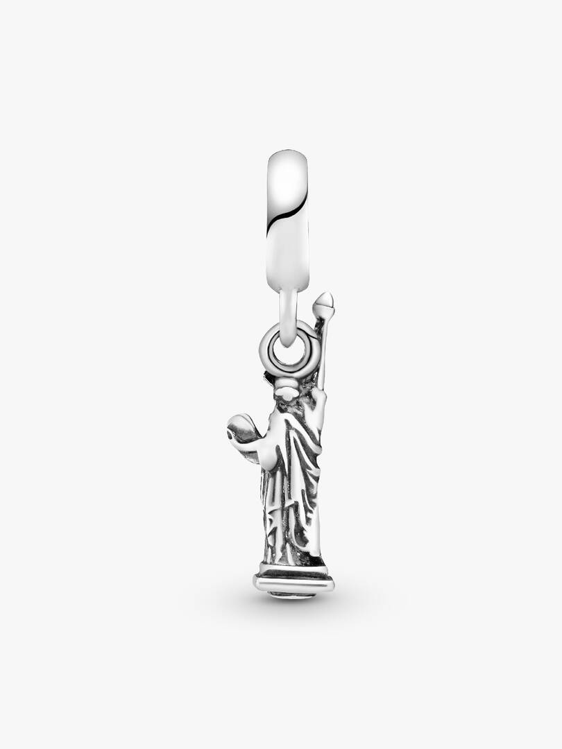 New York Statue of Liberty Dangle Charm Sterling silver