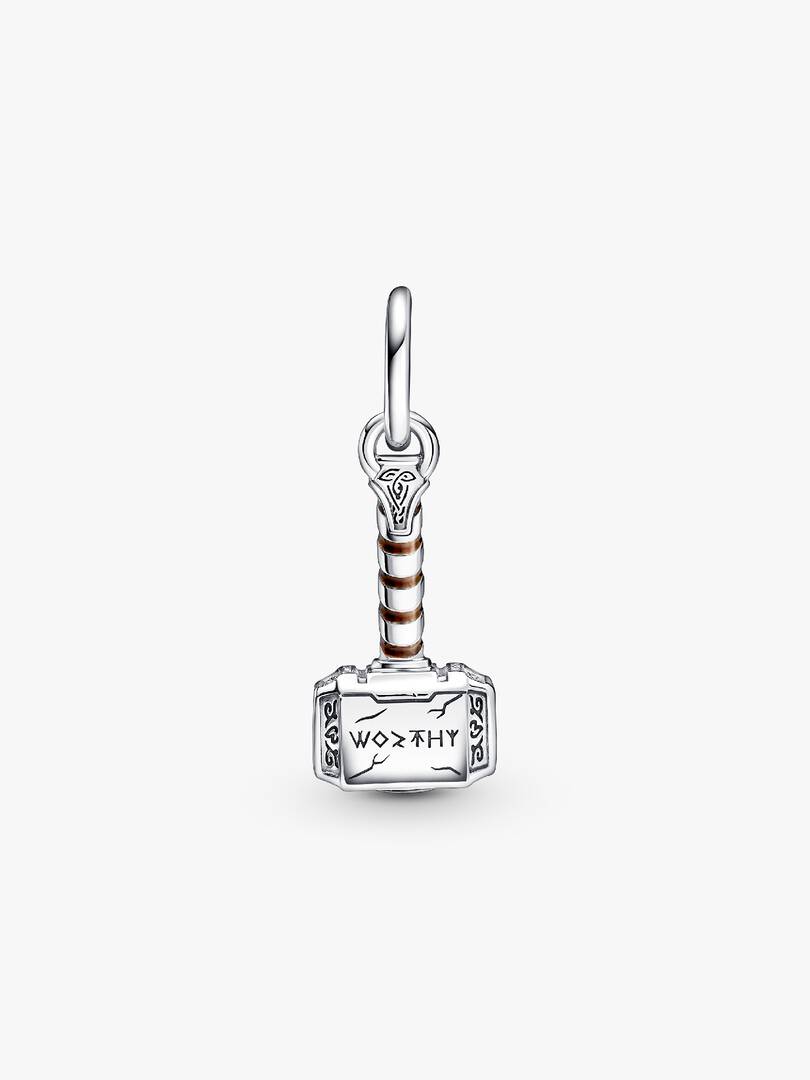 Marvel The Avengers Thor's Hammer Dangle Charm Sterling silver