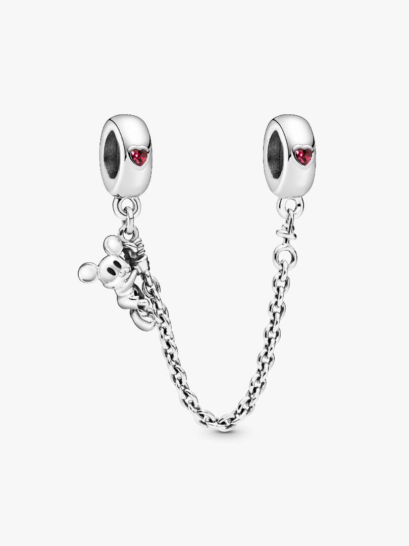 FINAL SALE - Disney Climbing Mickey Mouse Safety Chain Sterling silver