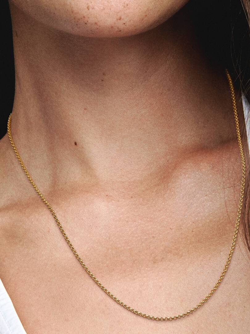 Rolo Chain Necklace 14k gold plating