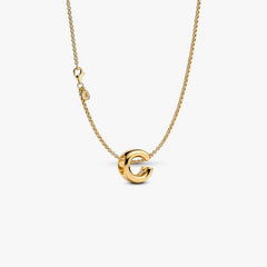 Letter C Charm Necklace 2 Quantity