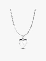 Engravable Openable Heart Locket Necklace 2 Quantity