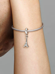 Paris Eiffel Tower Dangle Charm Sterling silver