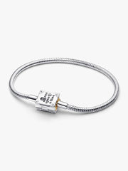 Disney Princess Storybook Lab-grown Diamond Snake Chain Bracelet 0.012 ct TW, Sterling silver, 14k gold plating