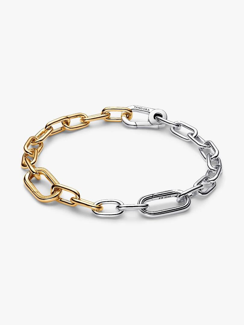 Link Chain Bracelet Sterling silver, 14k gold plating