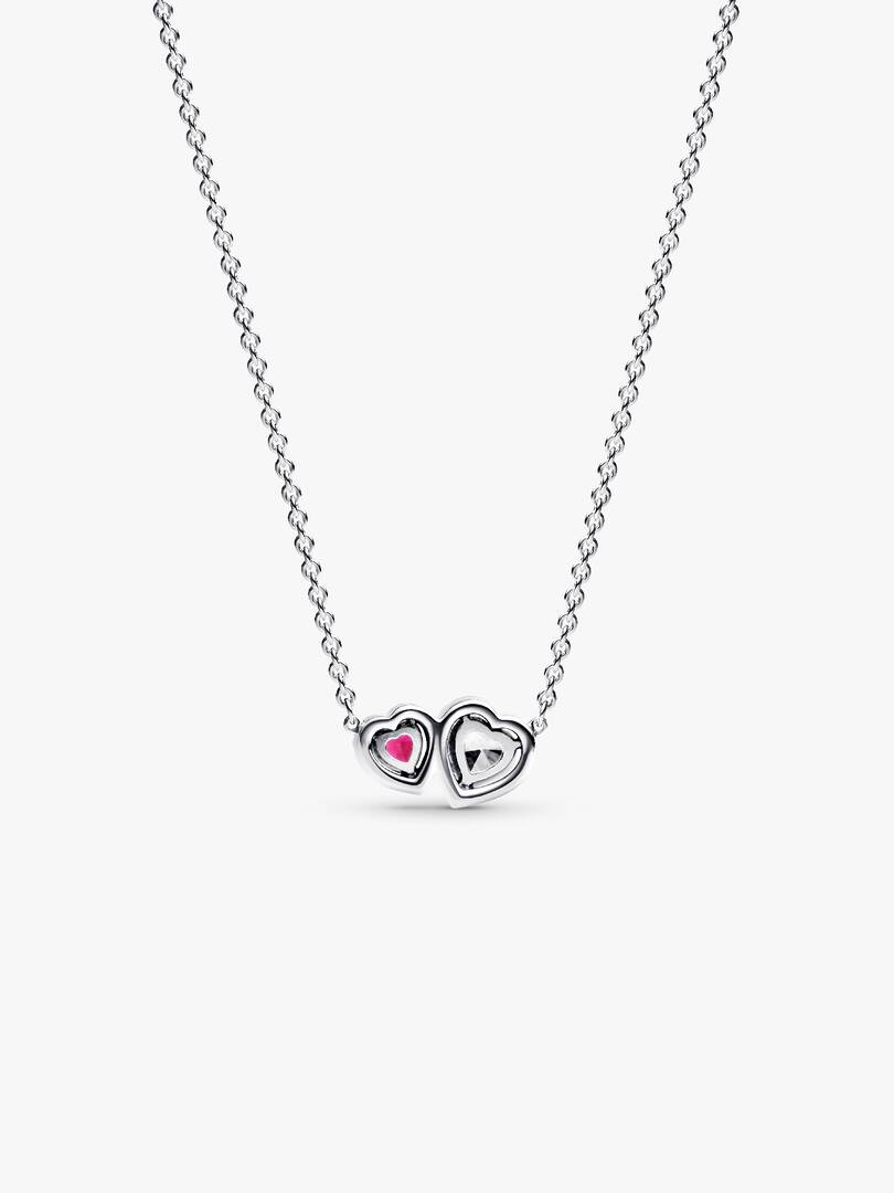 Halo Hearts Pendant Necklace Sterling silver