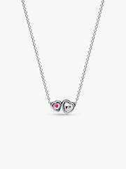Halo Hearts Pendant Necklace Sterling silver