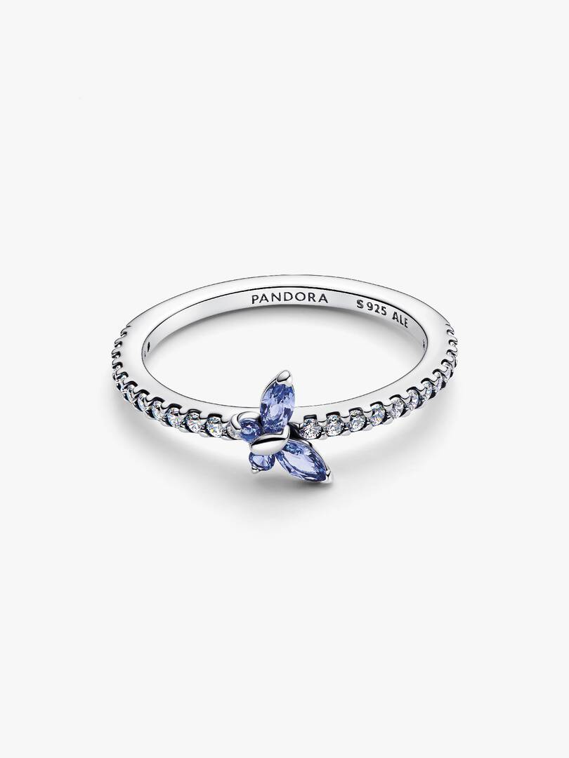 Sparkling Butterfly Ring Sterling silver