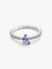 Sparkling Butterfly Ring Sterling silver