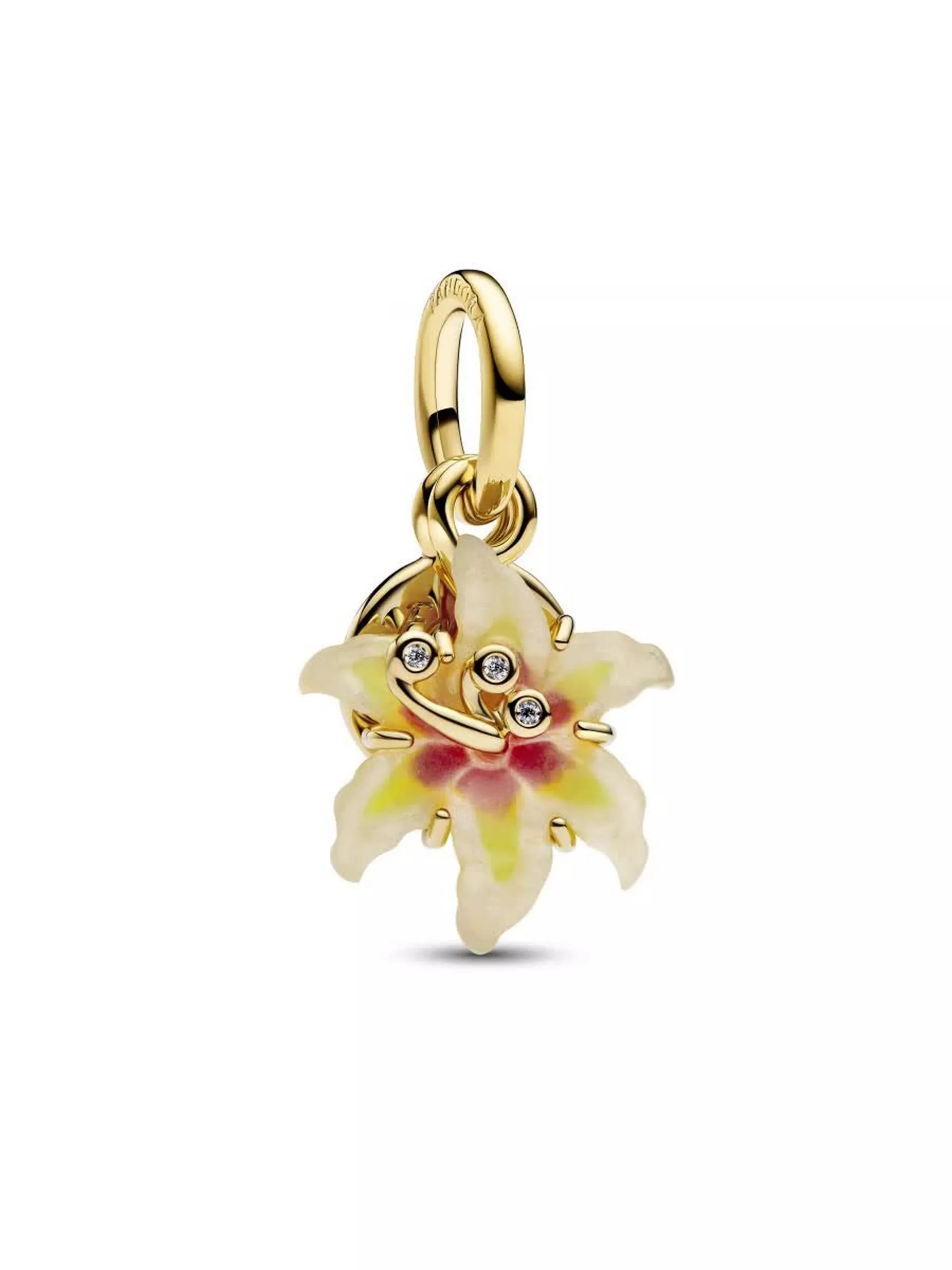 Disney Tangled Sundrop Flower Glow-in-the-dark Charm 14k gold plating