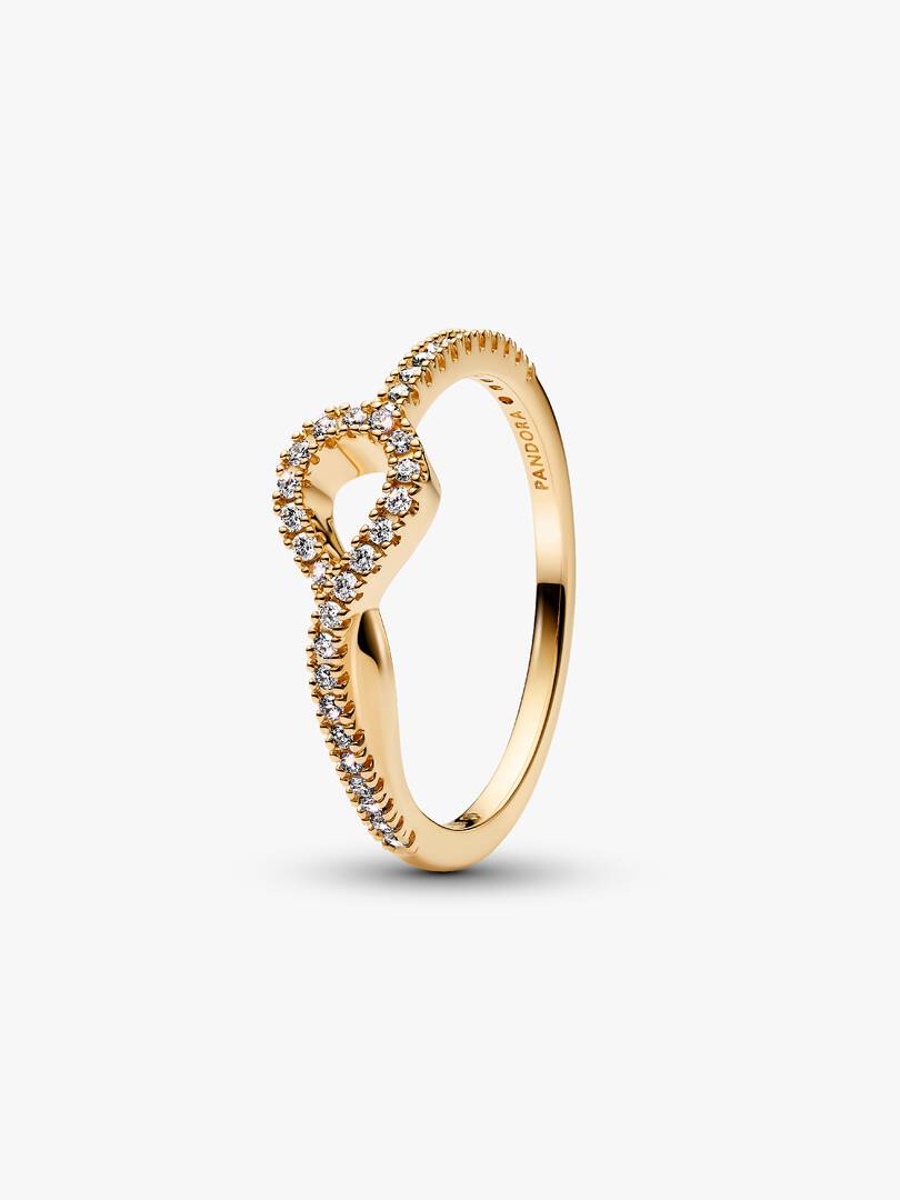 Pandora Infinite Lab-grown Diamond Pavé Ring 0.19 ct TW, 14k gold