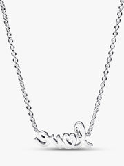 Sparkling Handwritten Love Collier Necklace Sterling silver