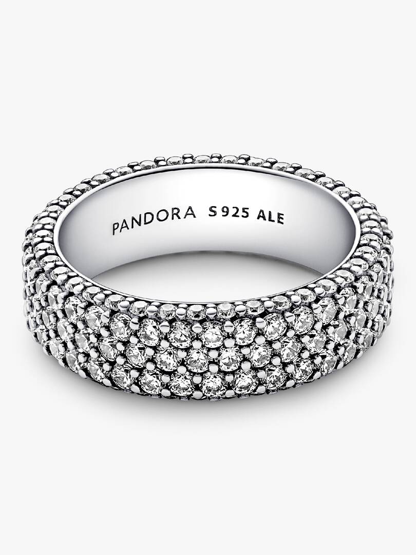 Pandora Timeless Pavé Triple-row Ring Sterling silver