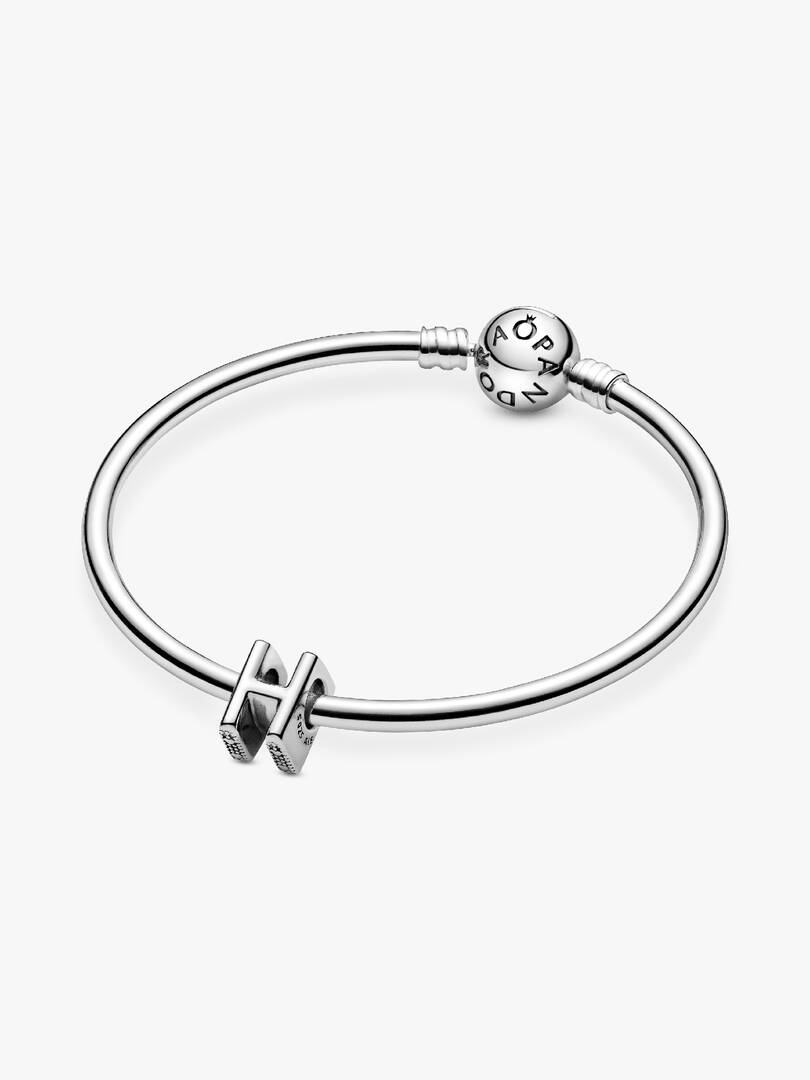 Letter H Alphabet Charm Sterling silver