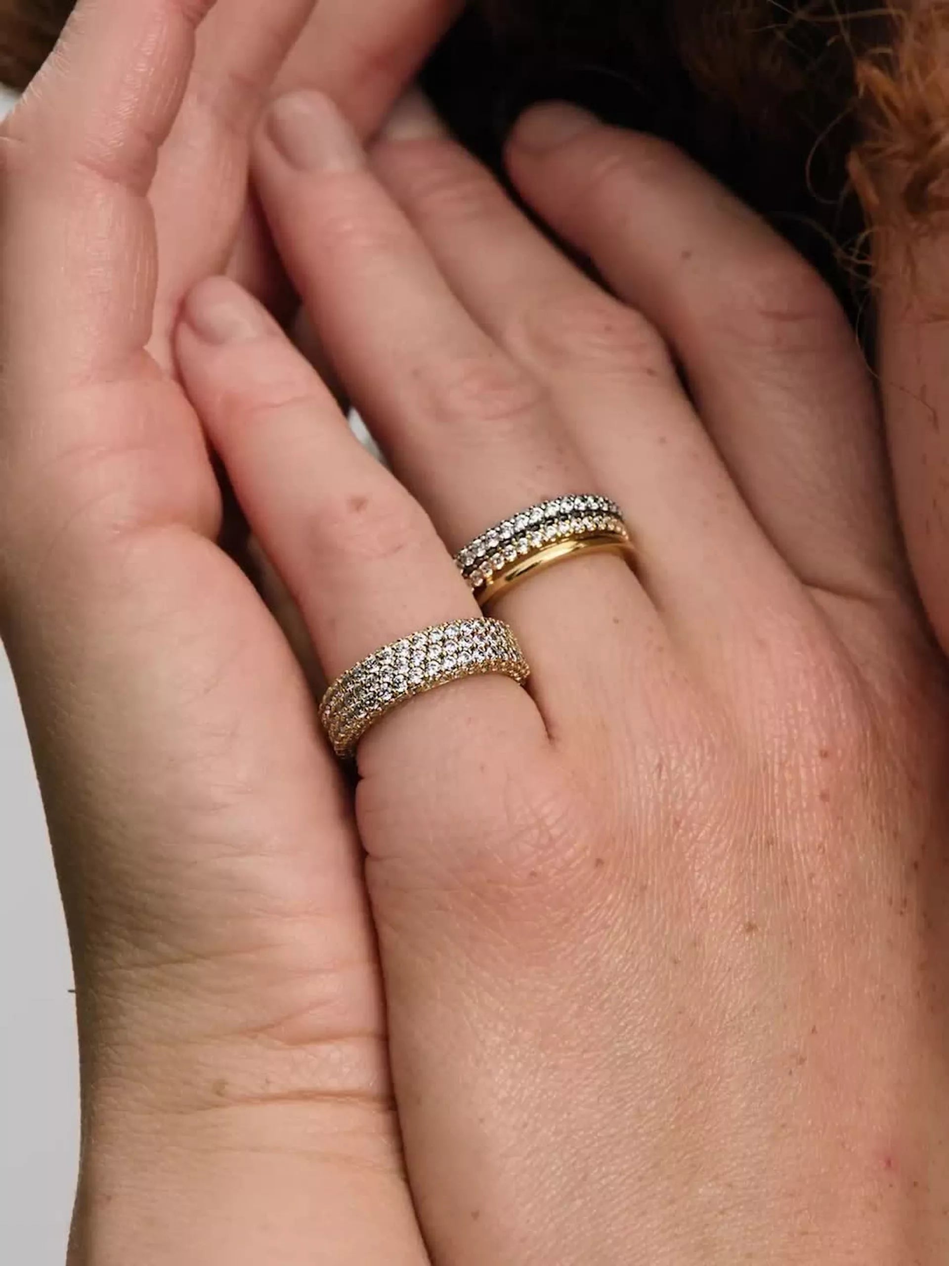Double Band Ring 14k gold plating
