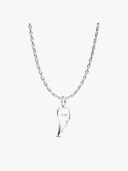 Engravable Angel Wings Pendant Necklace 2 Quantity