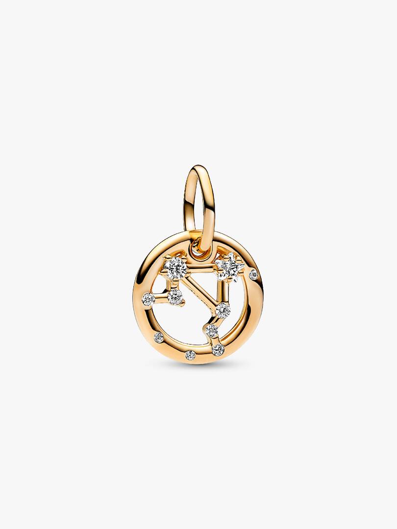 Libra Zodiac Dangle Charm 14k gold plating