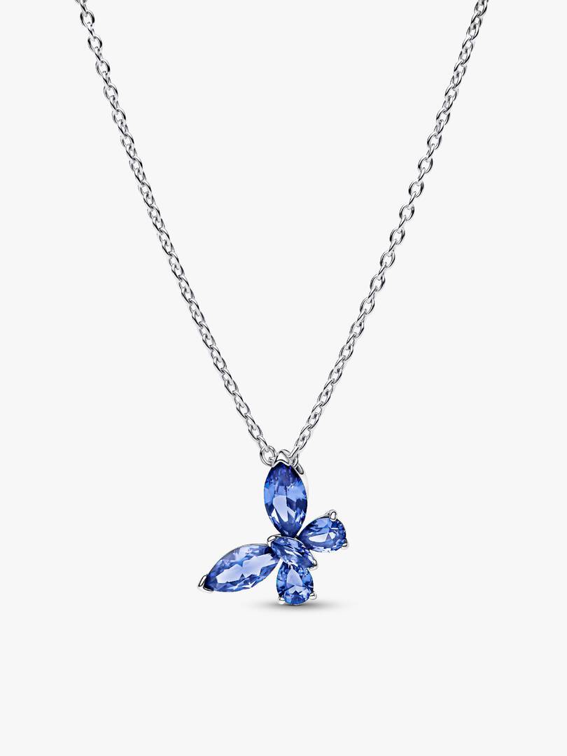 Winter Blue Butterfly Necklace and Earring Set 2 Quantity