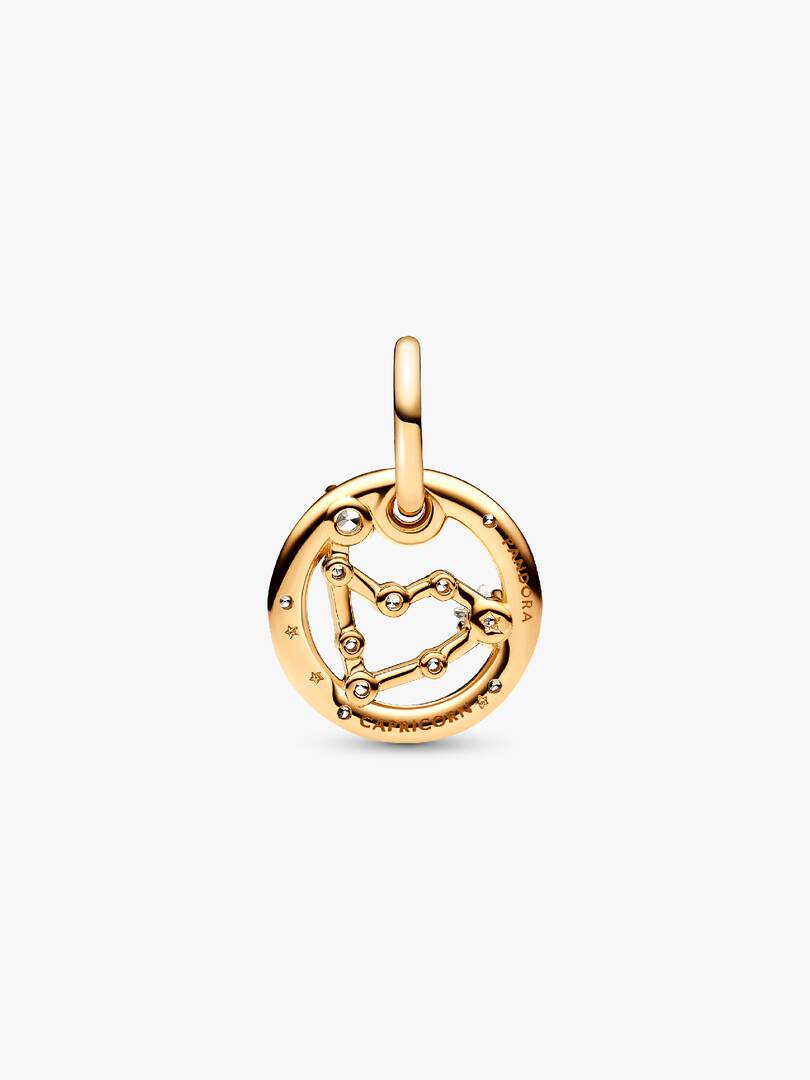 Capricorn Zodiac Dangle Charm 14k gold plating
