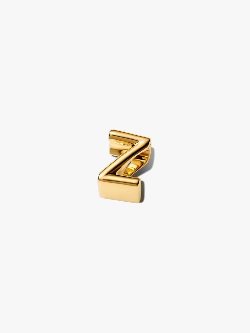 Letter Z Alphabet Charm 14k gold plating