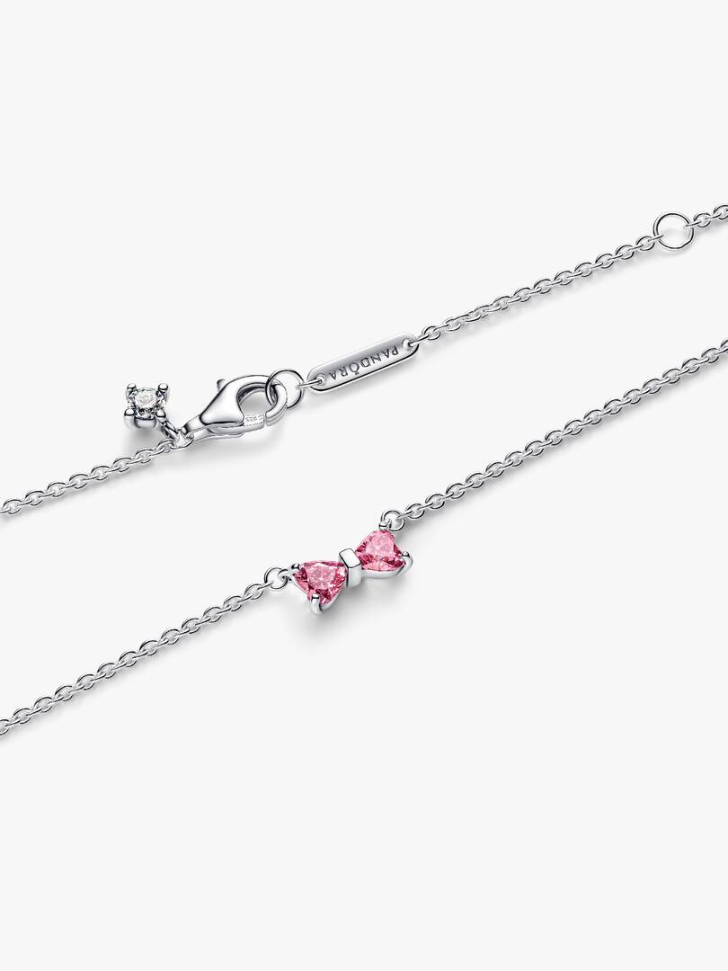 Bow Pendant Necklace Sterling silver