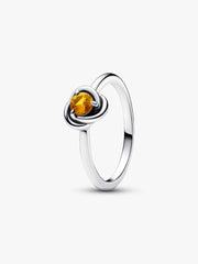 November Honey Eternity Circle Ring Sterling silver