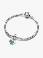 Clover Good Luck Dangle Charm Sterling silver