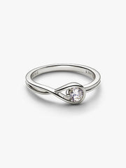FINAL SALE - Pandora Infinite 14k White Gold Lab-grown Diamond Ring 0.25 ct TW, 14k white gold